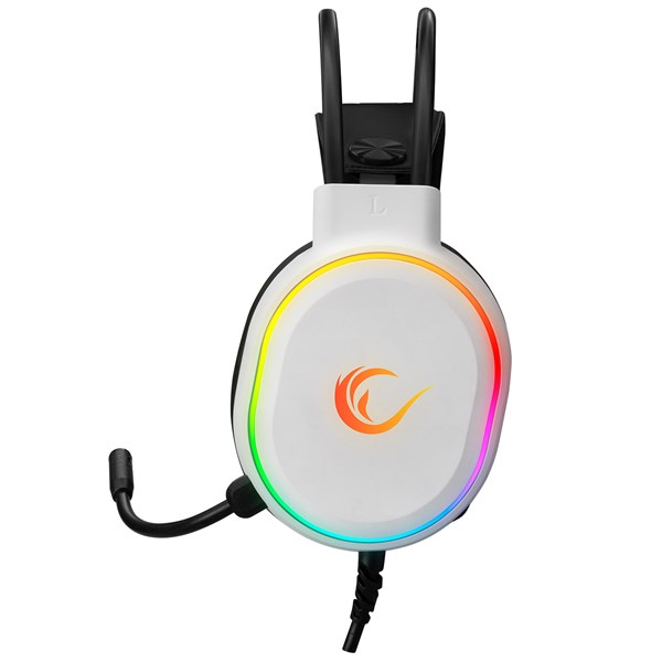 Rampage ROGUE Beyaz USB RGB Ledli Gaming Oyuncu Mikrofonlu Kulaklık
