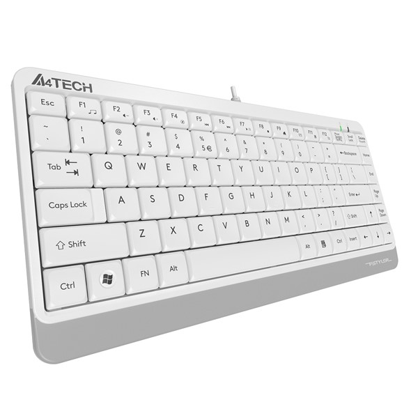 A4 TECH FG1112 Kablosuz Q Trk Optic Mouse Beyaz Multimedya Klavye - Mouse Set Mini