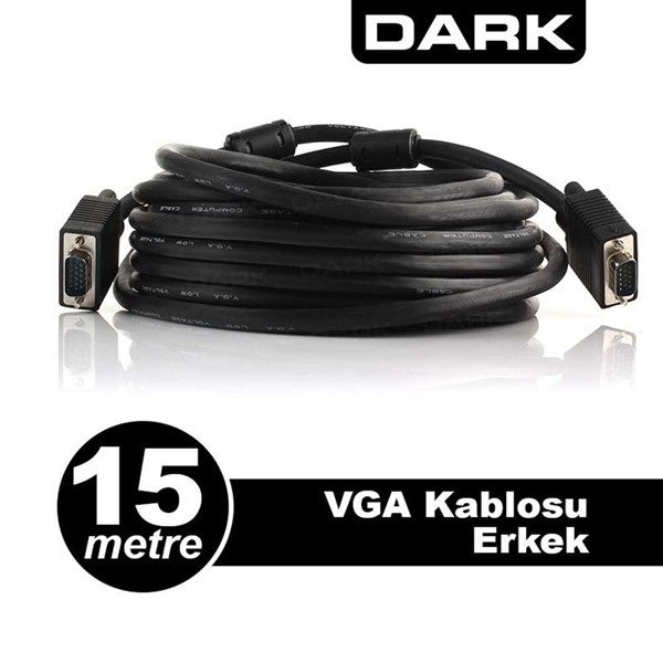 DARK DK-CB-VGAL1500 15metre VGA Görüntü Kablosu