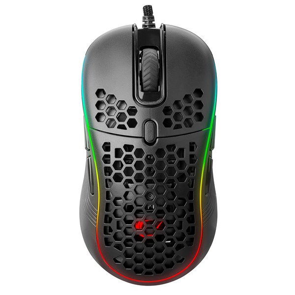 Rampage SMX-R85 GENTLE 12800dpi Siyah RGB Ledli Süper Hafif Makrolu Gaming Oyuncu Mouse