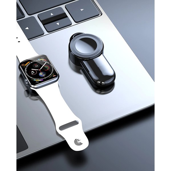 Codegen Apple Watch 1 2 3 4 5 6 7 SE Uyumlu QI Manyetik Stand Siyah Şarj Cihazı