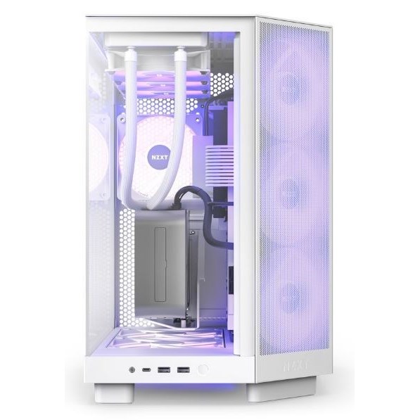 NZXT H6 FLOW CC-H61FW-R1 GAMING MID-TOWER PC KASASI BEYAZ