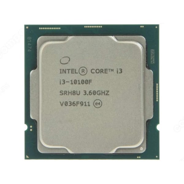 INTEL CORE i3 10100F 6MB 4çekirdekli VGA YOK 1200p 65w KutusuzFansız