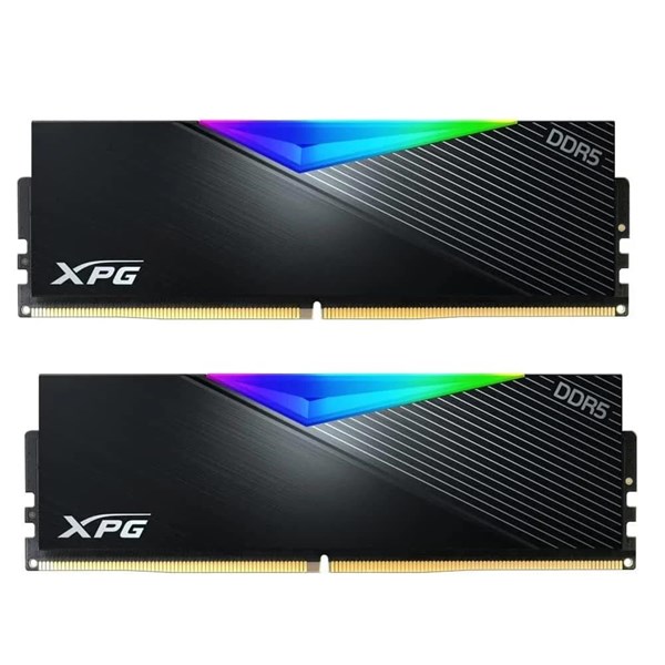 XPG 32GB 2X 16GB DDR5 6400MHZ CL30 DUAL KIT RGB PC RAM LANCER BLACK X5U6400C3216G-DCLARBK