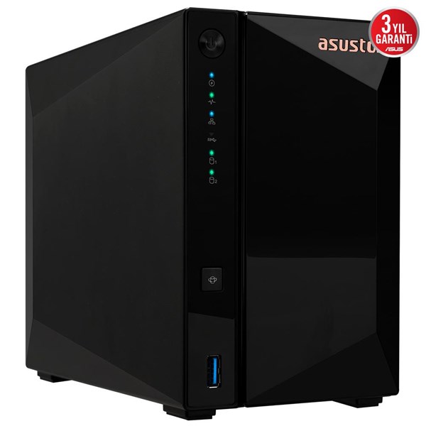 ASUSTOR AS3302T v2 REALTEK QC 2 GB RAM- 2-diskli Nas Server Disksiz