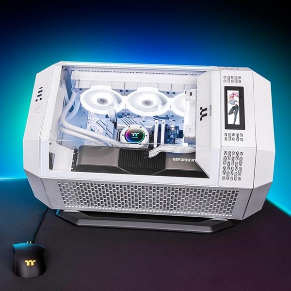 THERMALTAKE THE TOWER 300 TG CA-1Y4-00S6WN-00 GAMING MICRO-TOWER PC KASASI BEYAZ