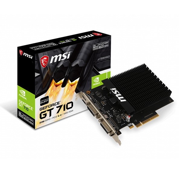 MSI GT710 2GB 2GD3H H2D DDR3 64bit HDMI DVI PCIe 16X v2.0