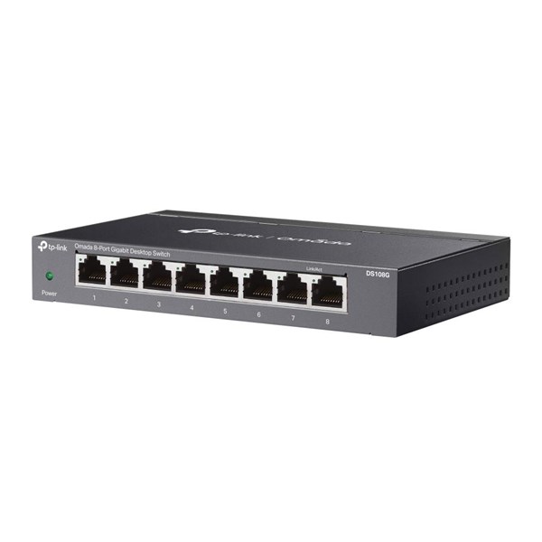 TP-LINK 8port OMADA DS108G GIGABIT YÖNETİLEMEZ SWITCH METAL KASA