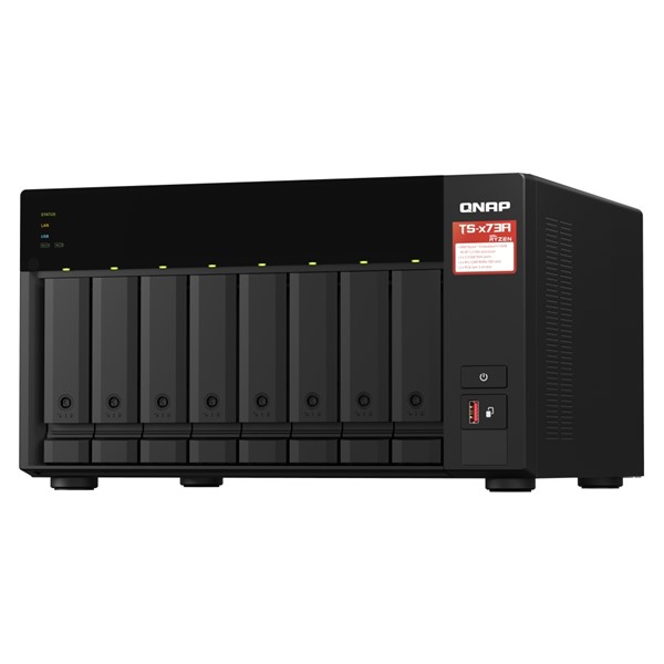 QNAP TS-873A-8GB RYZEN V1500B 8 GB RAM- 8-diskli Nas Server Disksiz