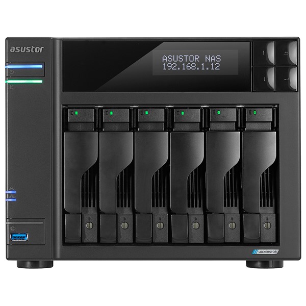 ASUSTOR AS6706T CELERON QC- 8 GB RAM- 6-diskli Nas Server Disksiz