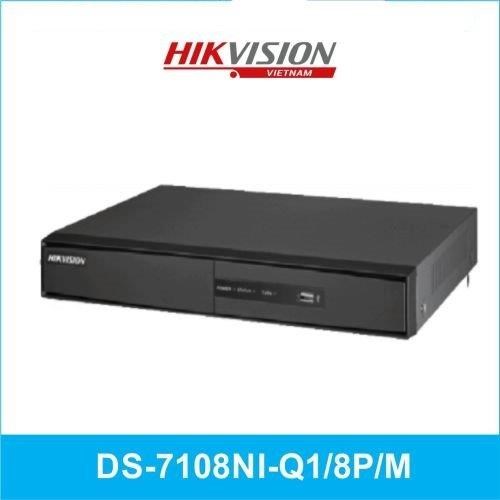 HIKVISION 8kanal 8mp DS-7108NI-Q1/8P/M 1-diskli H265 NVR Kayıt Cihazı