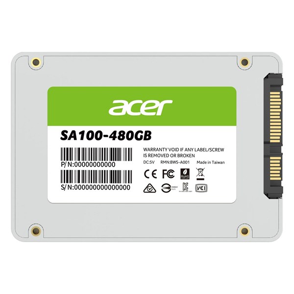 ACER 480GB SA100 BL.9BWWA.103 560-500MB/s SATA-3 SSD DİSK