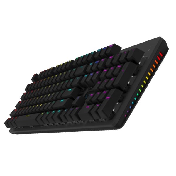 NORTH Shield Q Trk RGB Led / Mekanik Mavi Switch Siyah Gaming Klavye