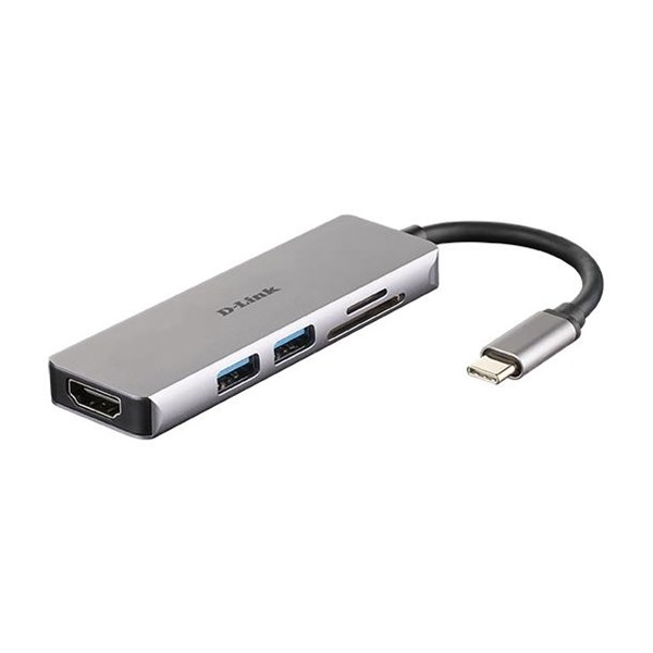 D-LINK DUB-M530 TYPE-C Çoklayıcı Dönüştürücü 4K 5i1 arada