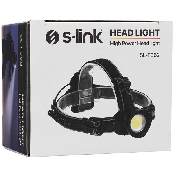 S-link SL-F362 5W Cob Led 3x AAA Pil Işık Ayarlı ve Modlu Kafa Lambası