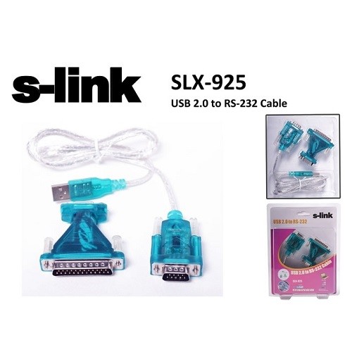 S-LINK SLX-925 1metre USB-SERI RS232 Çevirici Kablo