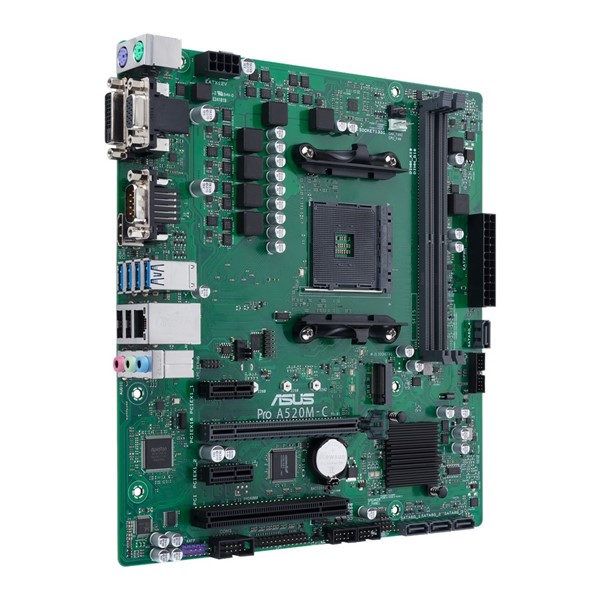 ASUS PRO A520M-C/CSM DDR4 HDMI-DVI PCIE 4.0 AM4 mATX KURUMSAL ANAKART