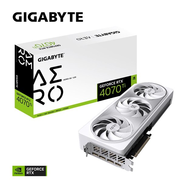 GIGABYTE 12GB RTX4070 SUPER AERO OC GV-N407SAERO OC-12G HDMI-DP PCIE 4.0