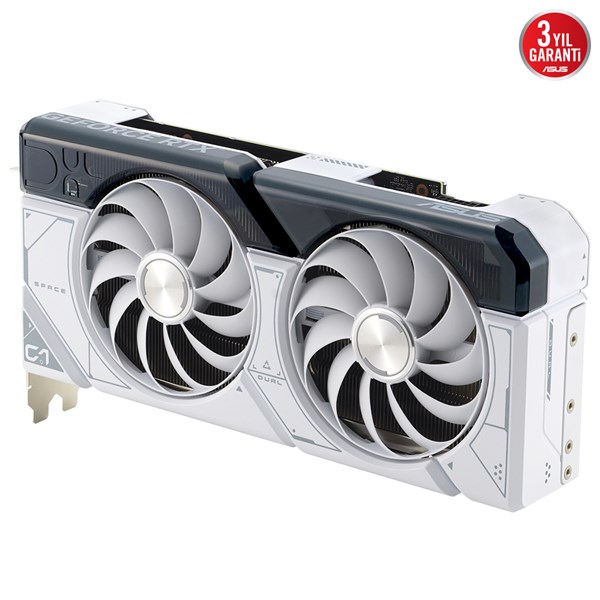 ASUS RTX4070 SUPER 12GB DUAL RTX4070S-12G WHITE GDDR6X 192bit HDMI DP PCIe 4.0 BEYAZ