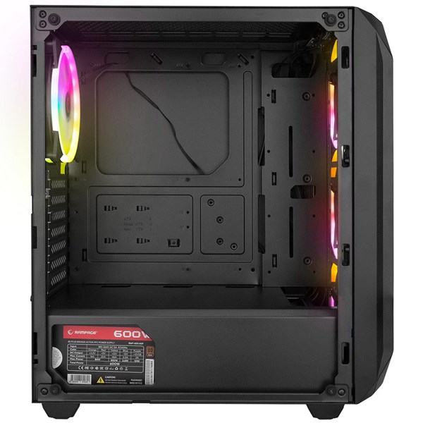 RAMPAGE 600W 80 BRONZE ZUKO GAMING MID-TOWER PC KASASI