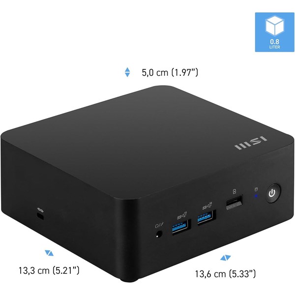 MSI CUBI NUC 1M-003Eu CORE 3 100U-64GB DDR5 RAM-512GB NVME-W11 PRO MINI PC