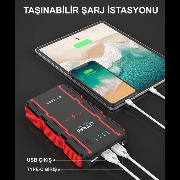 UTRAI Jstar Mini 13000mAh Jump Starter Taşınabilir Akü Takviye Kiti JS-MINI