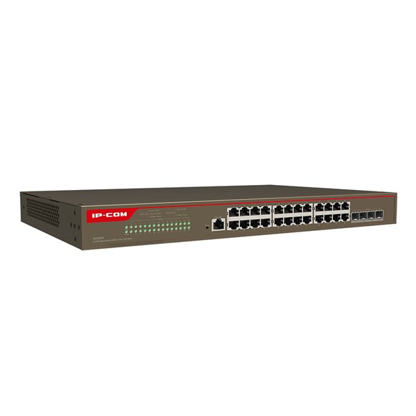 IP-COM 24port G5328X GIGABIT 4-10GBE SFP L3 YÖNETİLEBİLİR RACKMOUNT SWITCH 