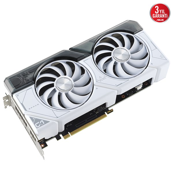 ASUS RTX4070 SUPER 12GB DUAL RTX4070S-12G WHITE GDDR6X 192bit HDMI DP PCIe 4.0 BEYAZ