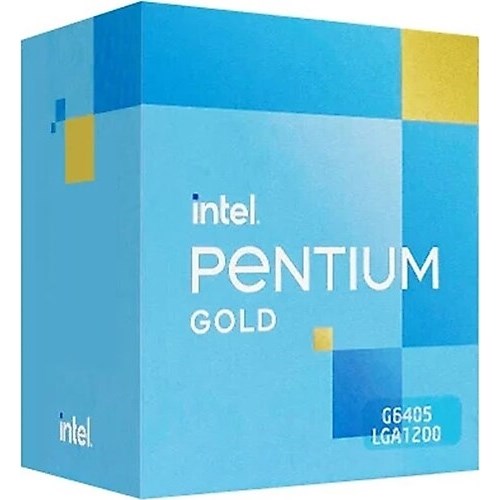 INTEL PENTIUM GOLD G6405 4MB 2çekirdekli O/B UHD VGA 1200p 58w KutuluFanlı                         