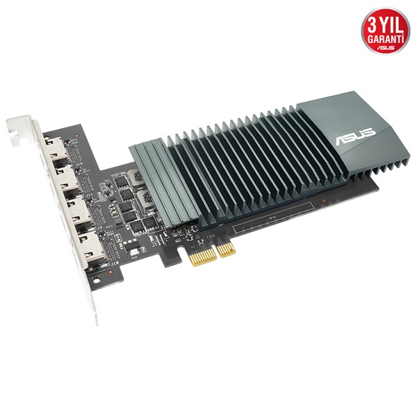 ASUS GT710 2GB GT710-4H-SL-2GD5 GDDR5 64bit 4X HDMI PCIe 16X v2.0 Low Profile,Fansız