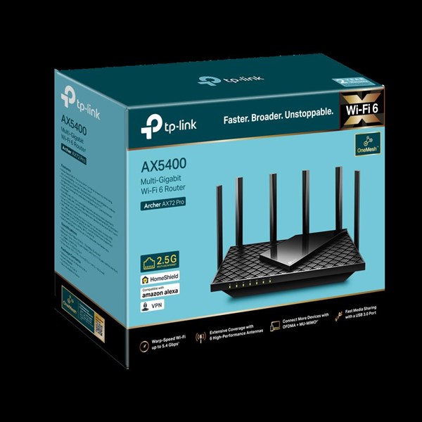 TP-LINK ARCHER AX72 PRO AX5400 DUAL BAND ROUTER