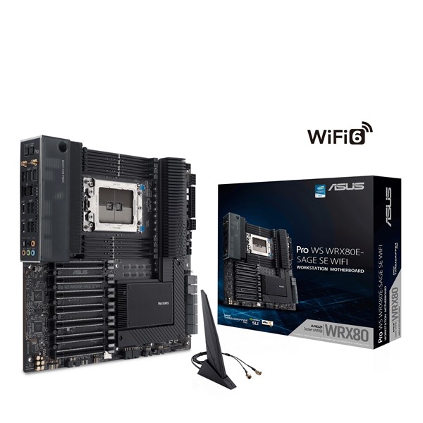 ASUS PRO WS WRX80E-SAGE SE WIFI DDR4 M2 PCIe NVME PCIe 16X v4.0 sWRX8