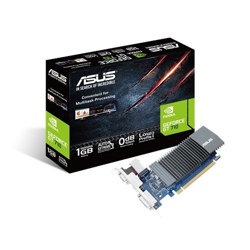 ASUS GT710 1GB SL-1GD5 DDR5 64bit HDMI DVI PCIe 16X v2.0 Low Profile,Fansız