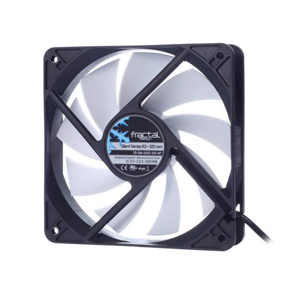 Fractal Design Silent Series R3 120 mm 46.5 CFM 1200RPM Kasa Fanı FD-FAN-SSR3-120-WT