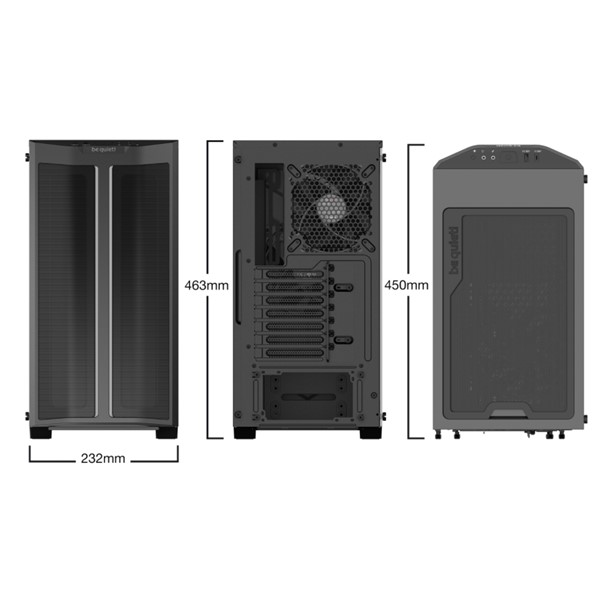 BEQUIET PURE BASE 500DX BGW37 GAMING MID-TOWER PC KASASI