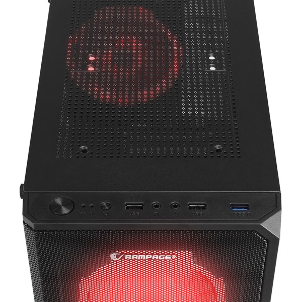 RAMPAGE 550W 80 HELIOS MESH GAMING MID-TOWER PC KASASI