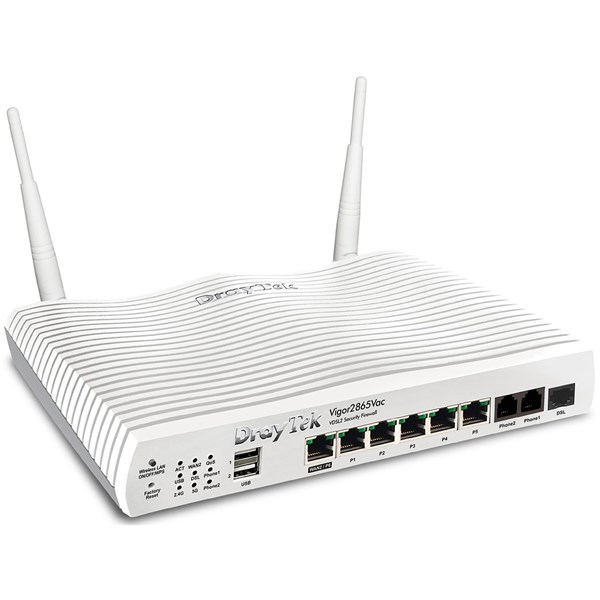 Draytek Vigor 2865Lac AC1300 4G-LTE VDSL2/35b Dual WAN Security VPN Router