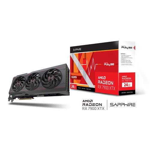 SAPPHIRE 24GB RX7900XTX PULSE 11322-02-20G GDDR6 384bit PCIE 4.0