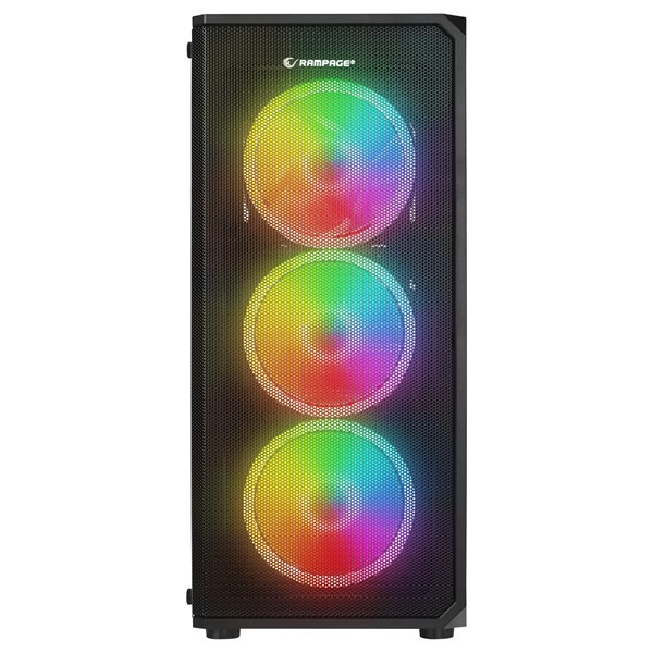 RAMPAGE 550W 80 HELIOS MESH GAMING MID-TOWER PC KASASI