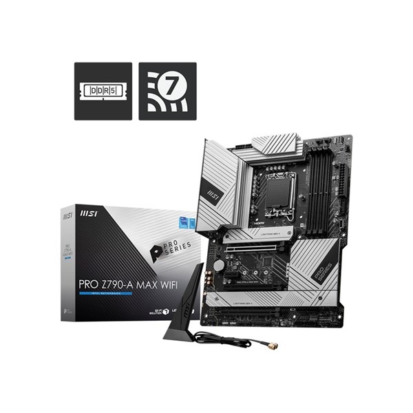 MSI PRO Z790-A MAX WIFI-6E DDR5 HDMI-DP PCIE 4.0 1700p ATX