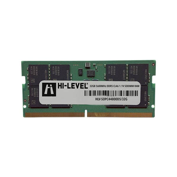 HI-LEVEL 32GB DDR5 5600MHZ NOTEBOOK RAM VALUE HLV-SOPC44800D5/32G