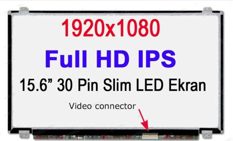 15.6 Ekran 30 Pin Slim 1920x1080 IPS