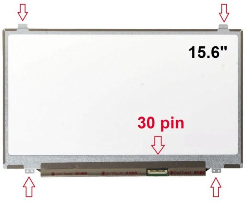 15.6 Ekran 30 Pin Slim 1366X768 Led Panel